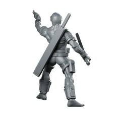 Eyed Snake Commando 2 Miniature Cyberpunk Sci - Fi - Papsikels Miniatures - We Print Miniatures