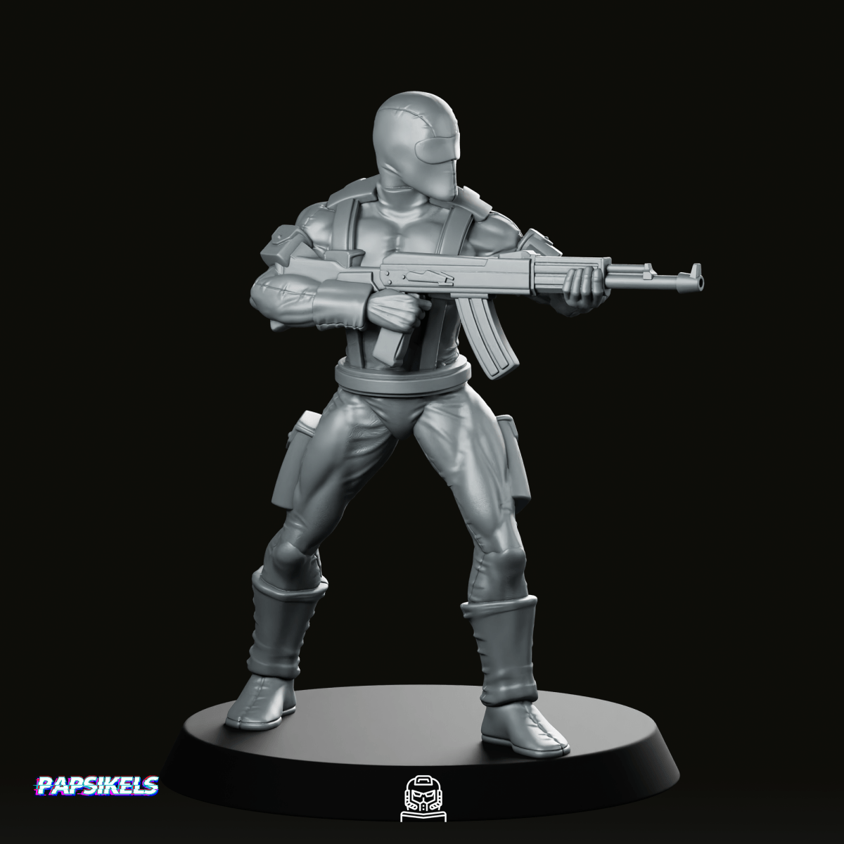Eyed Snake Commando 3 Miniature - Papsikels Miniatures - We Print Miniatures