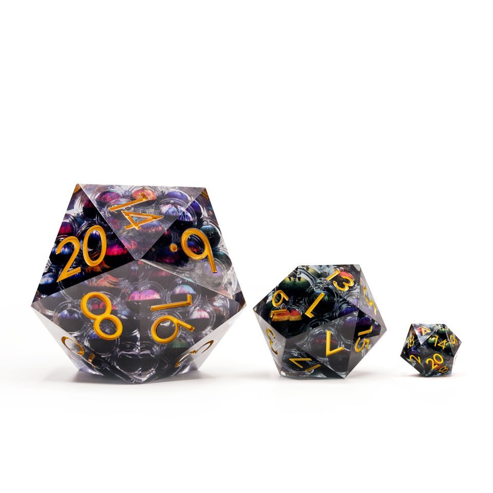 Eyes of Chaos | 85mm D20 | Super - sized Moving Eye - Tabletop Dominion - We Print Miniatures