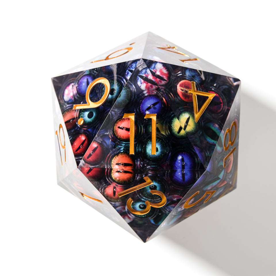 Eyes of Chaos | 85mm D20 | Super - sized Moving Eye - Tabletop Dominion - We Print Miniatures