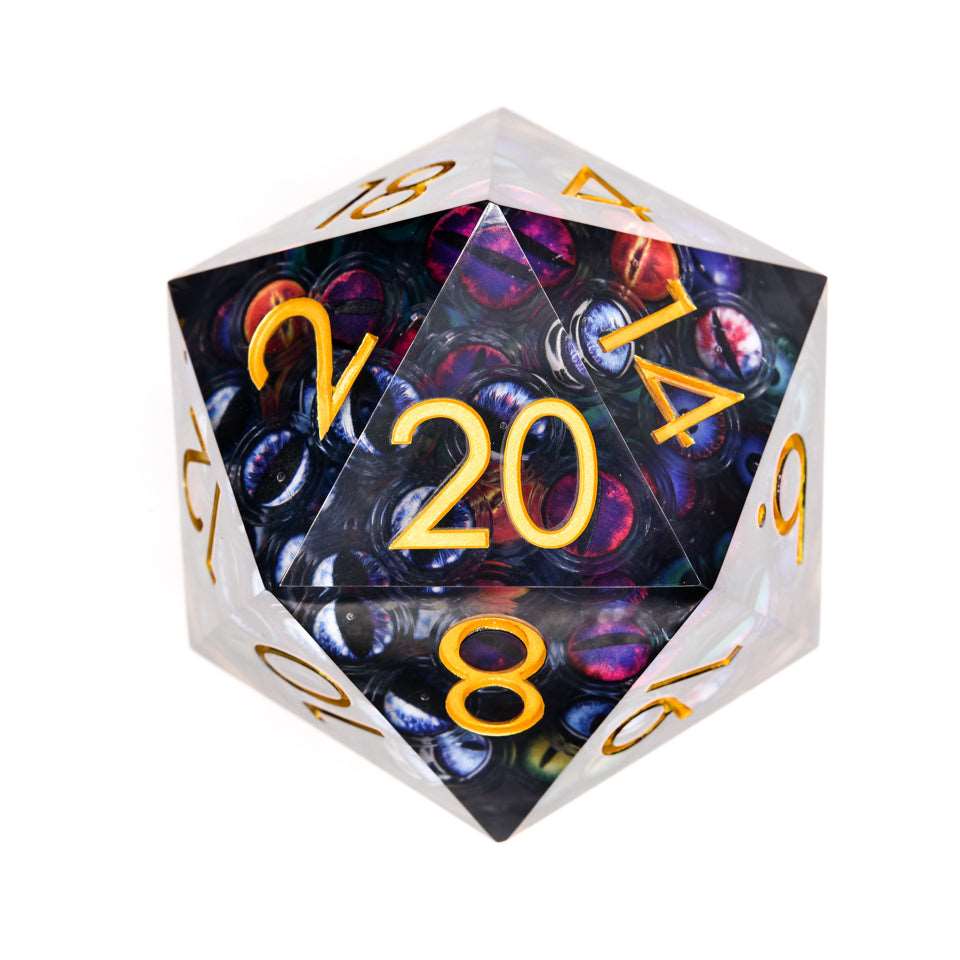 Eyes of Chaos | 85mm D20 | Super - sized Moving Eye - Tabletop Dominion - We Print Miniatures