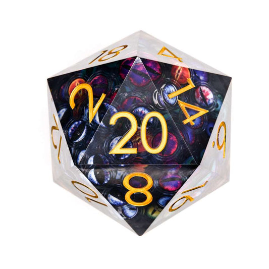 Eyes of Chaos | 85mm D20 | Super - sized Moving Eye - Tabletop Dominion - We Print Miniatures