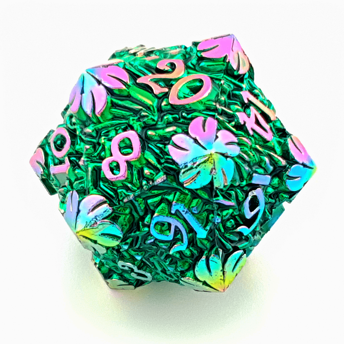 Fae Flora | Solid Metal Dice | 7 Piece Set - Tabletop Dominion - We Print Miniatures