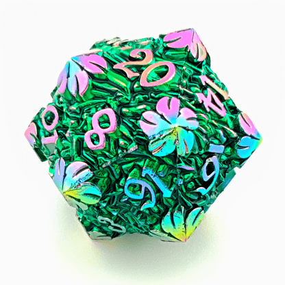 Fae Flora | Solid Metal Dice | 7 Piece Set - Tabletop Dominion - We Print Miniatures
