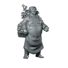 Fae Mushroom Merchant Miniature Mushroom Forager - CastNPlay - We Print Miniatures