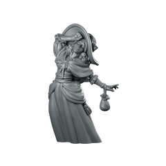 Fainting Lady Fantasy Miniature Dramatic Noble NPC Miniature 360 Spin 01