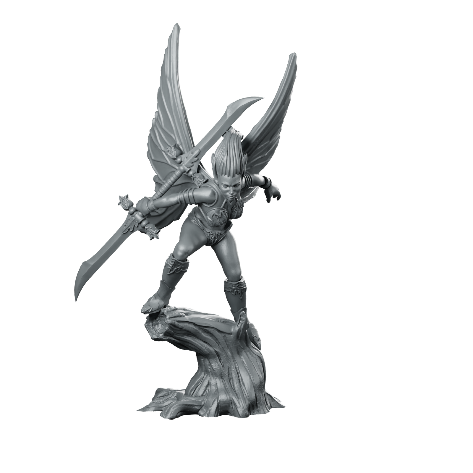 Fairy 1 Miniature Winged Swordmistress Miniature 360 Spin 01