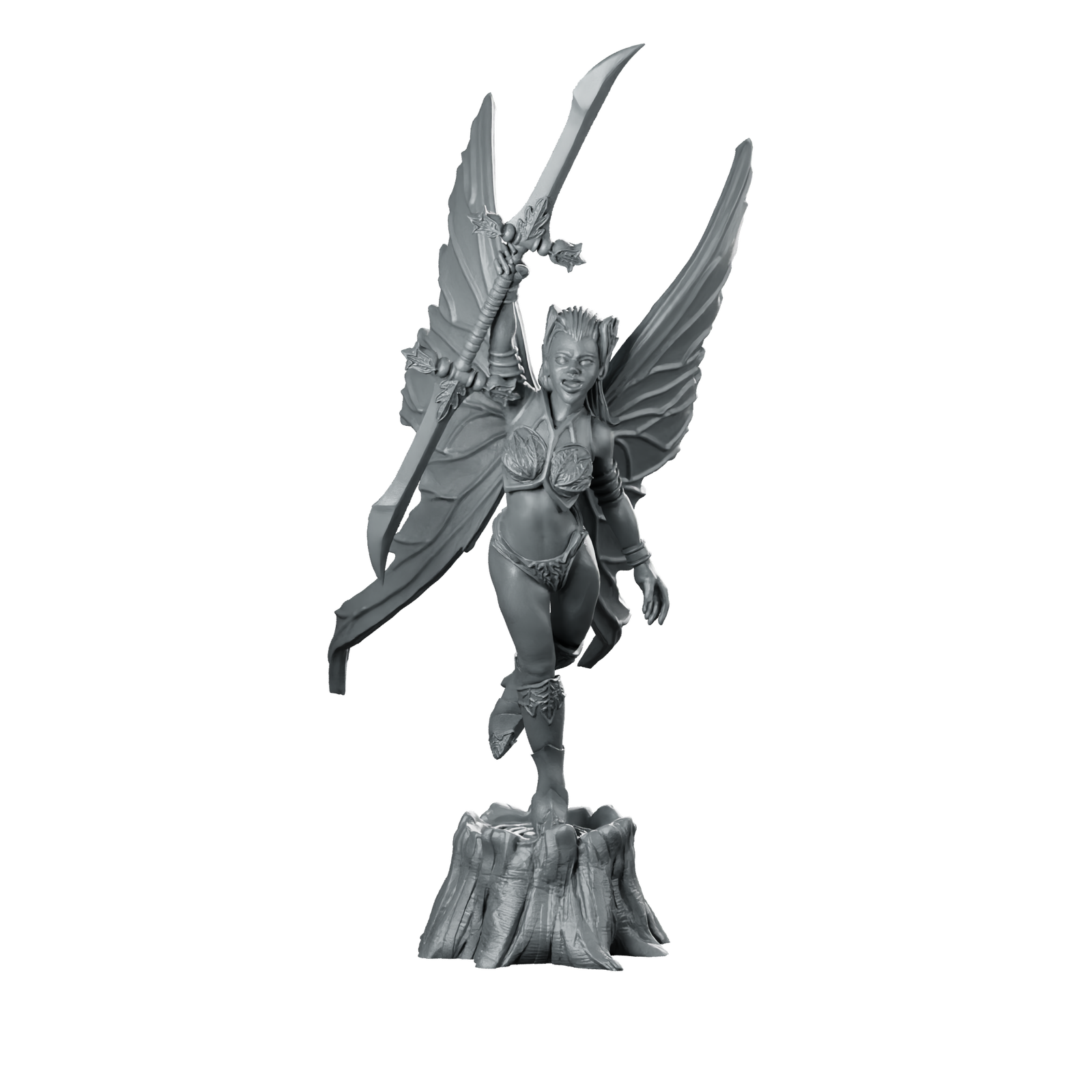 Fairy 2 (Repaired) Winged Warrior Miniature Fae Miniature 360 Spin 01