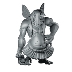 Fairy Troll Miniature Winged Boss Monster RPG Miniature 360 Spin 01