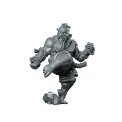 Faldur Ironbrow Miniature Fantasy Monk Kicker Brawler Miniature 360 Spin 01