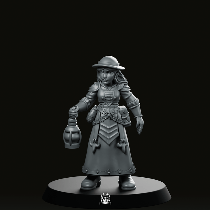 Soldat des tranchées Falhimik, figurine de héros garde porteur de lanterne