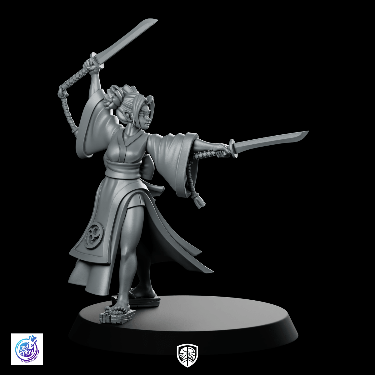 Falya Sabredance Fantasy Dual-Wield Sword Gatekeeper | We Print Miniatures