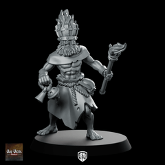 Fanatic 09 Fantasy Miniature Torchbearer Zealot Cultist - Vae Victis - We Print Miniatures