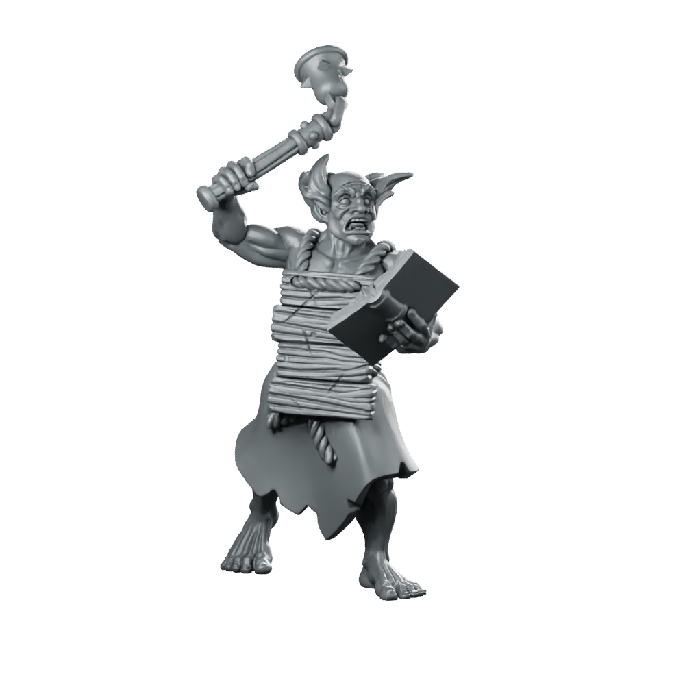 Fanatic 03 Fantasy Miniature Zealot NPC Villain Miniature 360 Spin 01