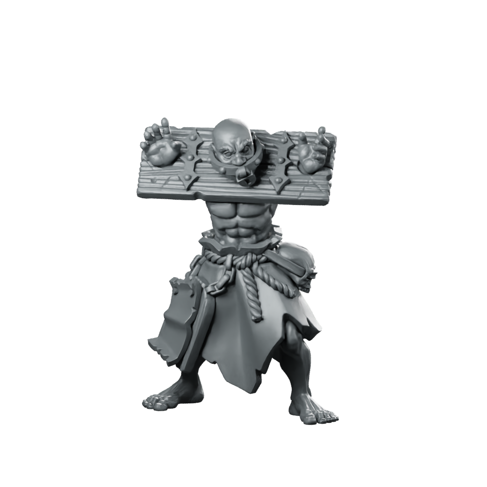 Fanatic 05 Fantasy Miniature Captive Stocks Horror Miniature 360 Spin 01