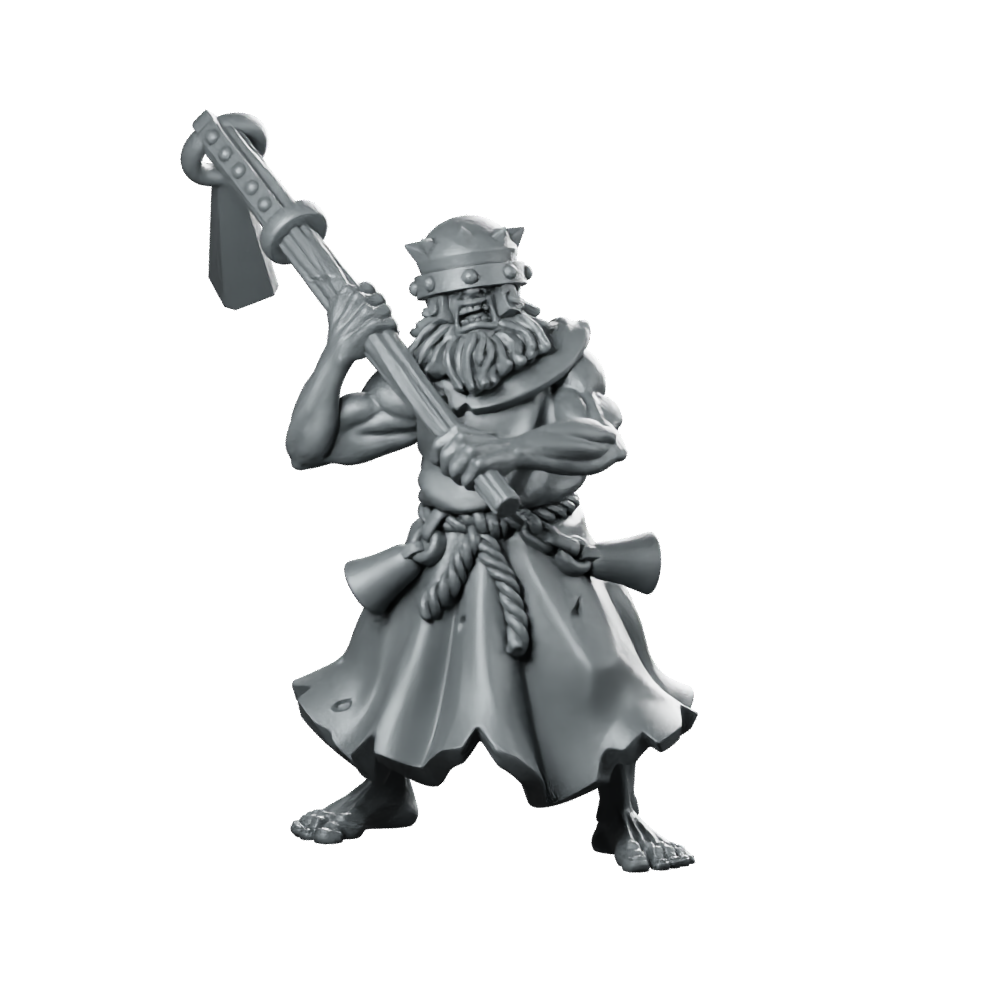 Fanatic 06 Fantasy Miniature Chaos Axe Warrior Miniature 360 Spin 01