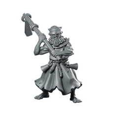 Fanatic 06 Fantasy Miniature Chaos Axe Warrior Miniature 360 Spin 01