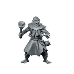 Fanatic 07 Fantasy Miniature Bell Ringer Cultist Miniature 360 Spin 01