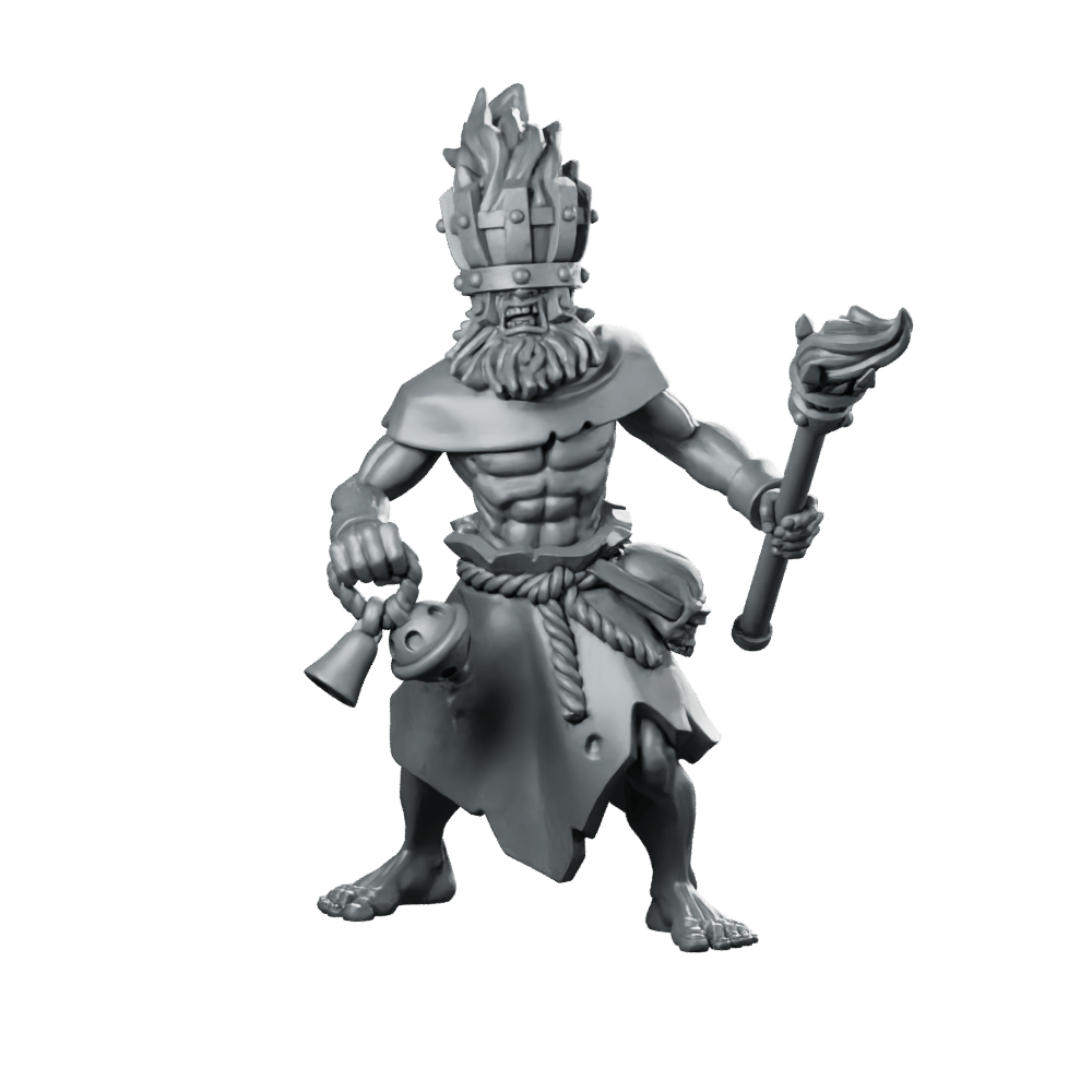Fanatic 09 Fantasy Miniature Torchbearer Zealot Cultist - Vae Victis - We Print Miniatures