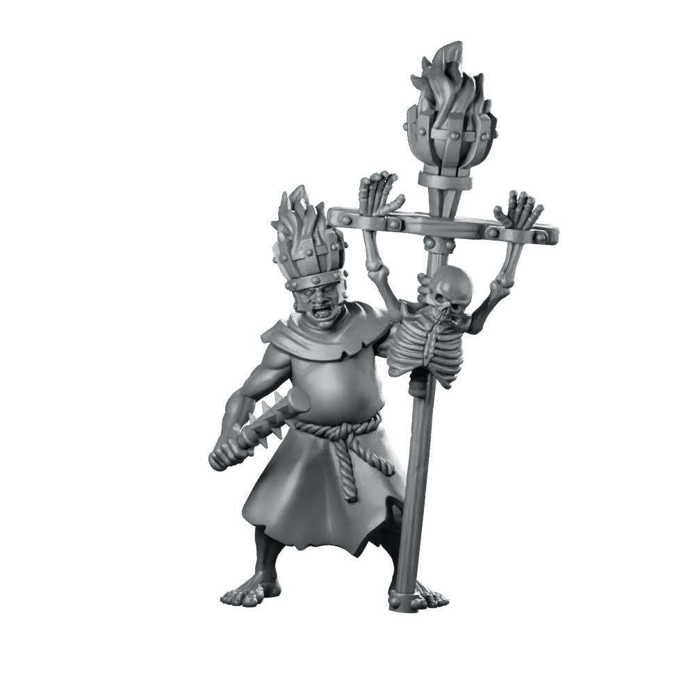 Fanatic 10 Fantasy Miniature Zealot Horror Villain Miniature 360 Spin 01