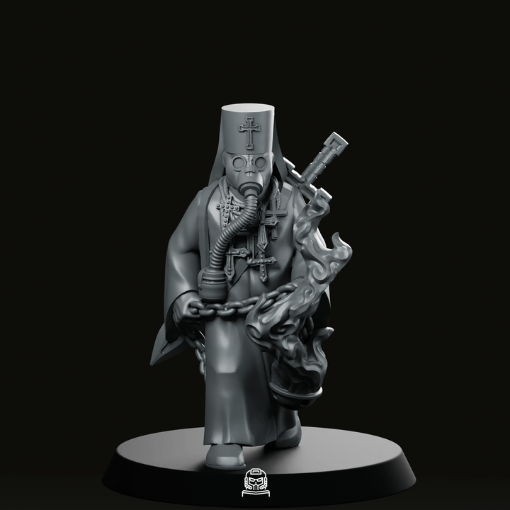 Trench Soldier Fanatic Priest With Incensor Miniature Resin