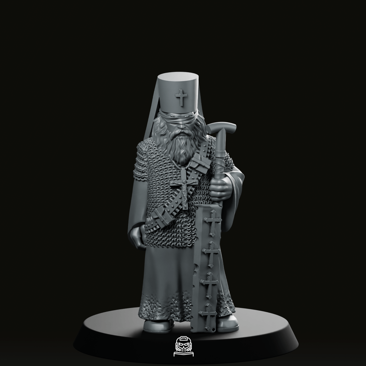 Fanatic Priest With Sword 2 Trench Crusade Miniature - Onmioji - We Print Miniatures