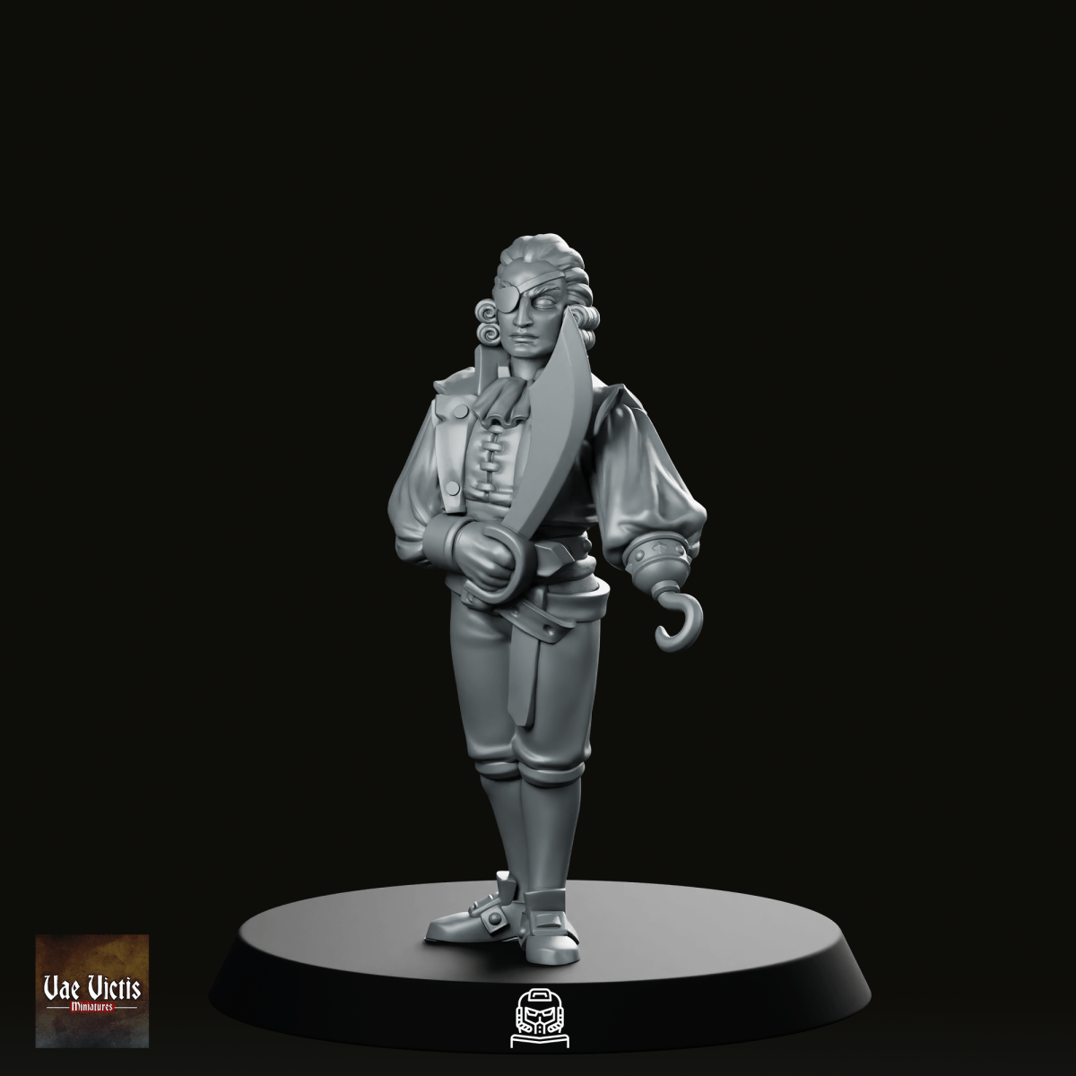 Fancy Pirate Miniature - Vae Victus Miniatures - We Print Miniatures