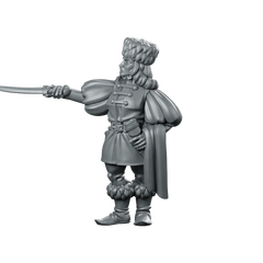 Fantasy Cossack Leader Miniature Miniature 360 Spin 01