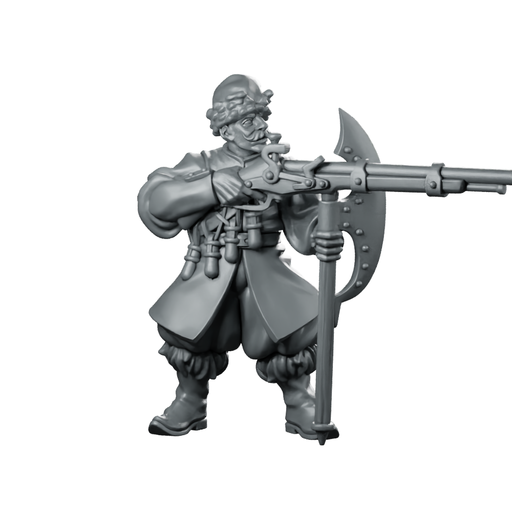Fantasy Cossacks Monopose 09 Miniature 360 Spin 01