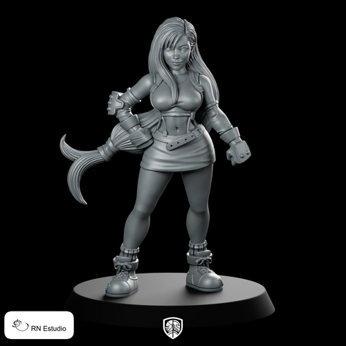Fantasy Dhiva JRPG Miniature Anime Combat Heroine