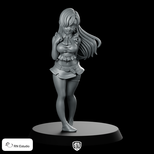 Fantasy Elizabeth JRPG Miniature Anime Hero Pinup