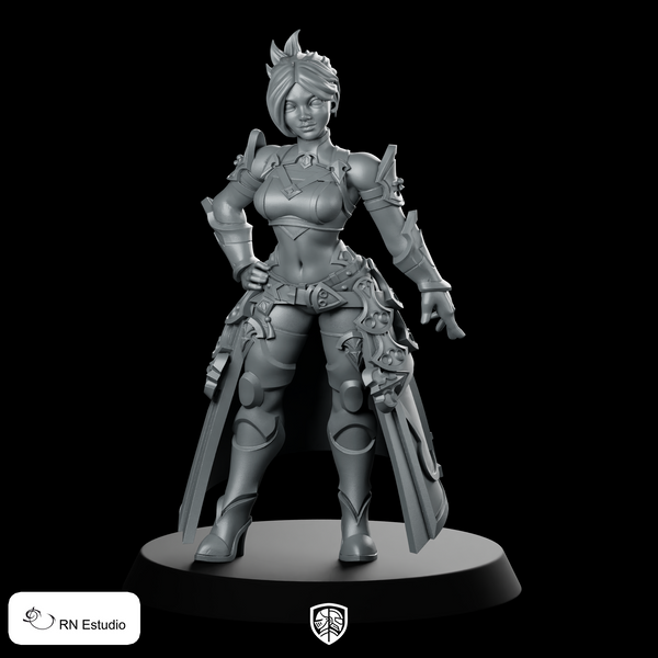 Fantasy Female Lolissa Bladeguard Miniature Sword Hero Anime