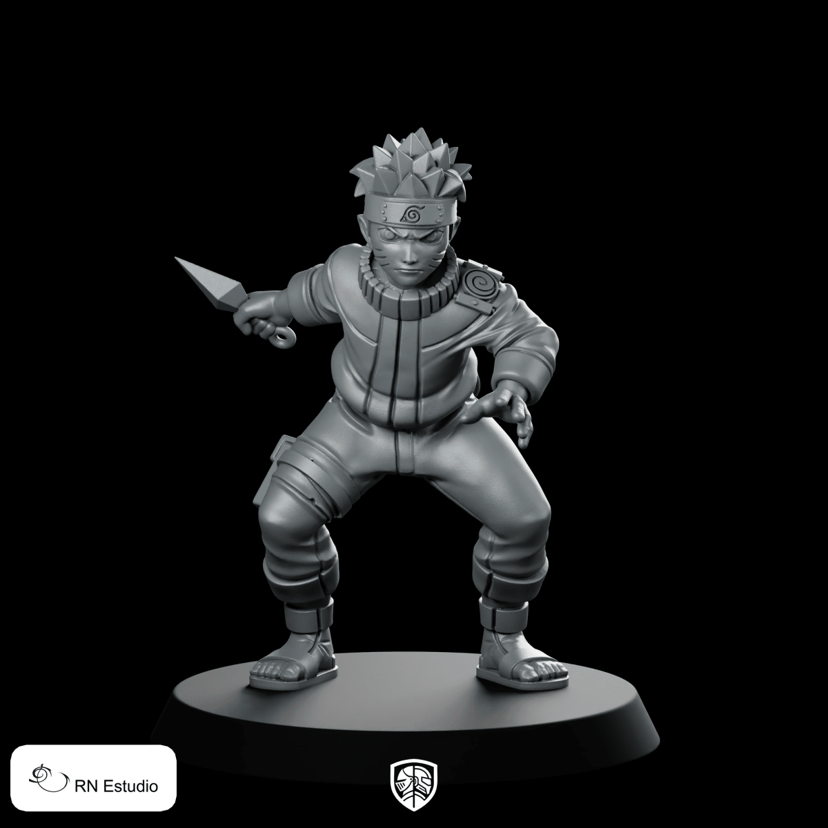 Fantasy Narut JRPG Miniature Anime Ninja Warrior Hero - RN Estudio - We Print Miniatures