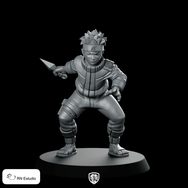 Fantasy Narut Figurine JRPG Héros Guerrier Ninja Anime