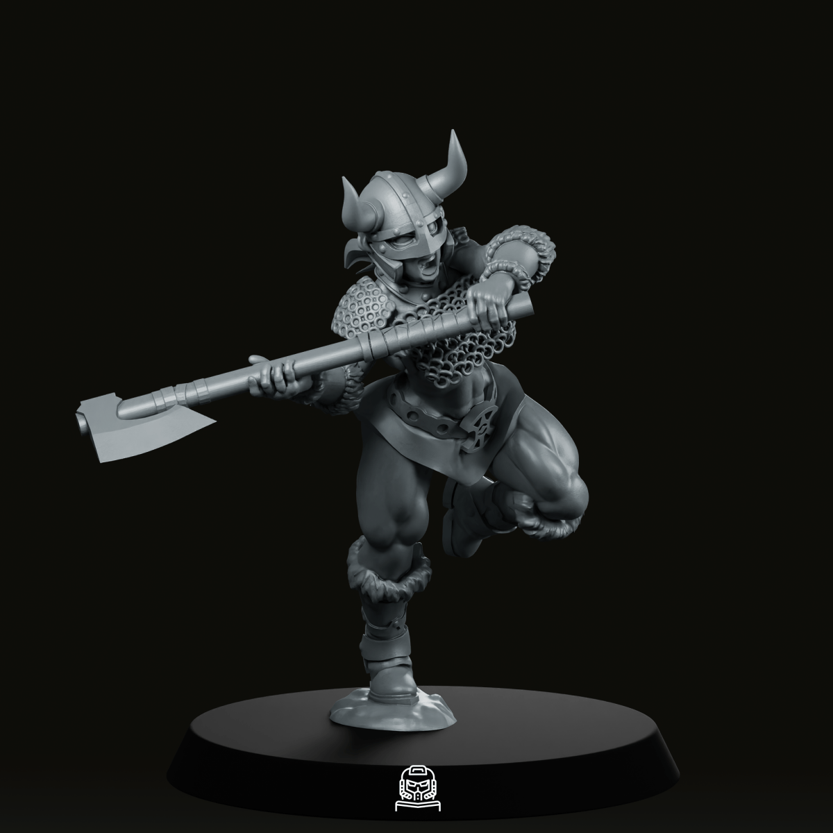 Fantasy Raider Assembled Miniature - Across The Realms - We Print Miniatures