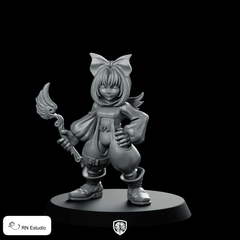 Fantasy Sillis JRPG Fairy Miniature Wand Hero - RN Estudio - We Print Miniatures