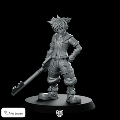 Fantasy Sora Ven Jrpg Miniature Keyblade Hero - RN Estudio - We Print Miniatures
