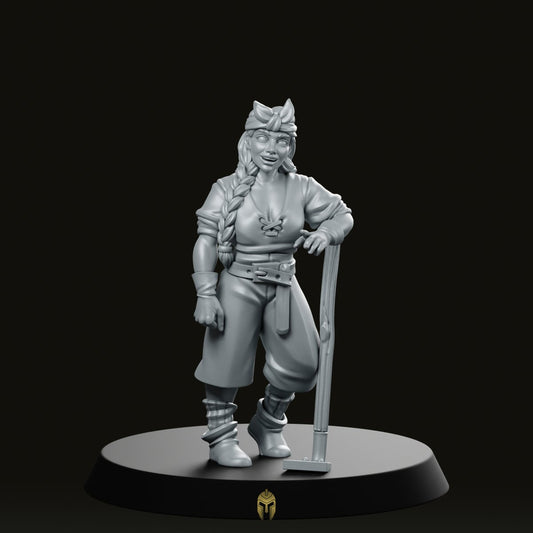 Farm Lady Miniature -Vae Victus Miniatures - We Print Miniatures