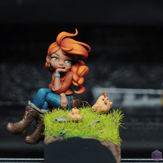 Farmgirl Female Miniatures - Female Miniatures - We Print Miniatures