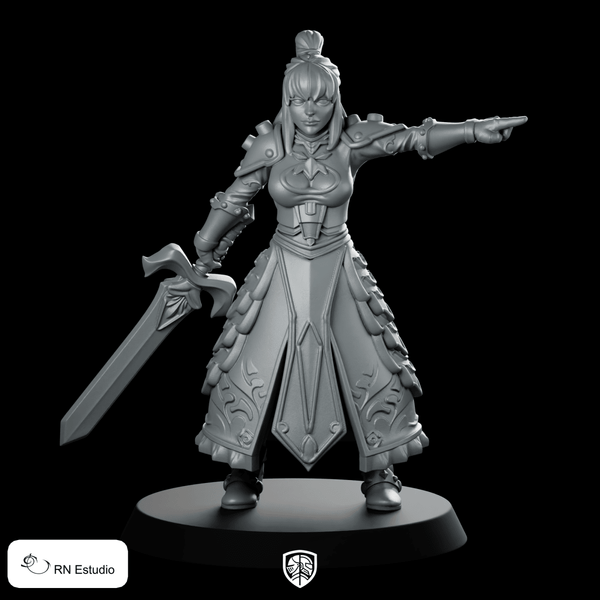 Fate One Piece Miniature Swordmistress Commander - RN Estudio - We Print Miniatures