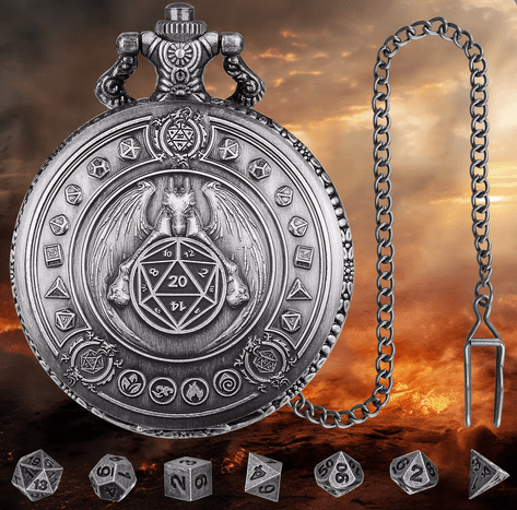 Fatebound Vault | Pocket Watch Case | Ancient Silver - Tabletop Dominion - We Print Miniatures