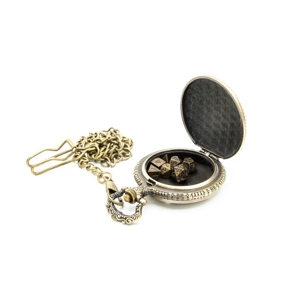 Fate's Guardian | Pocket Watch Case | Ancient Gold - Tabletop Dominion - We Print Miniatures