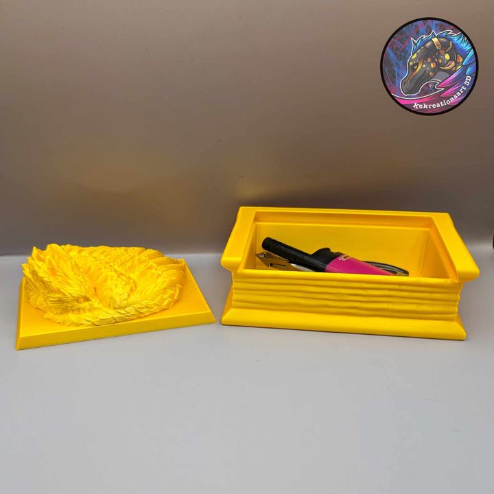 Feather Dragon Book Box - Kirsten M - We Print Miniatures