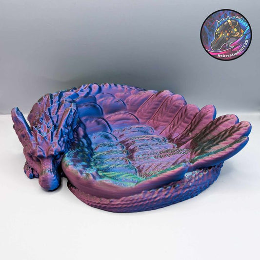 Feather Dragon Key Tray - Kirsten M - We Print Miniatures