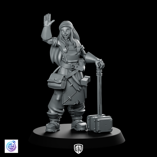 Felder Red Warm Welcome Miniature Rogue Mallet Townsfolk