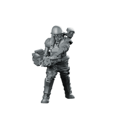 Female Colonial Marine Pvt Christina Zoler Miniature Sci - Fi - Papsikels Miniatures - We Print Miniatures