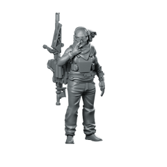 Female Colonial Marine Pvt Orlena Deguski Miniature Sci - Fi - Papsikels Miniatures - We Print Miniatures