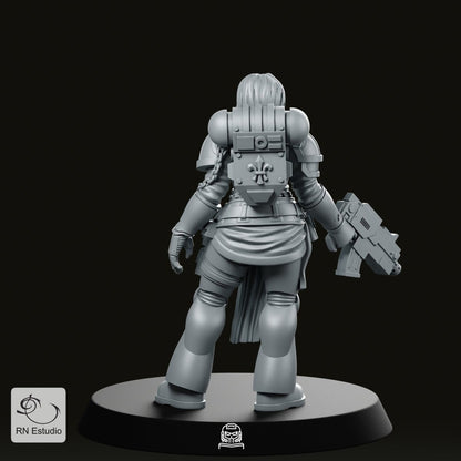 Female Coven Of Battle Void Trooper Miniature - RN Estudio - We Print Miniatures