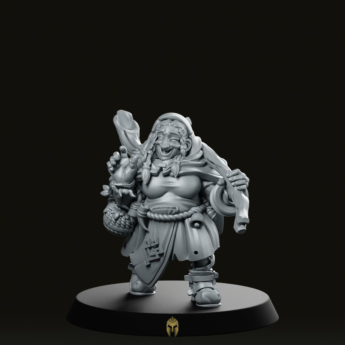 Female Herbalist Doona Miniature - CastNPlay - We Print Miniatures