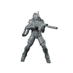 Female Human Covert Operative Agent 1 Miniature Miniature 360 Spin 01